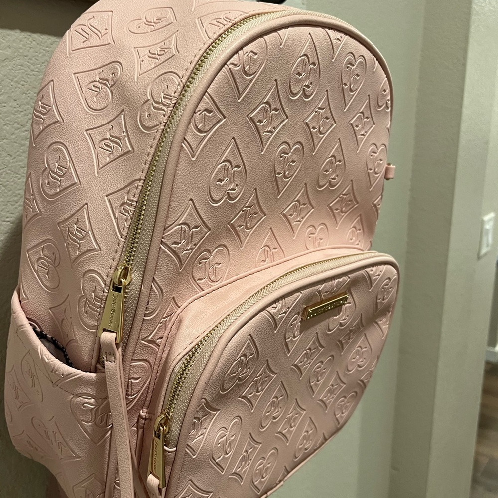 Pink Embossed Backpack - Picture 3 of 8